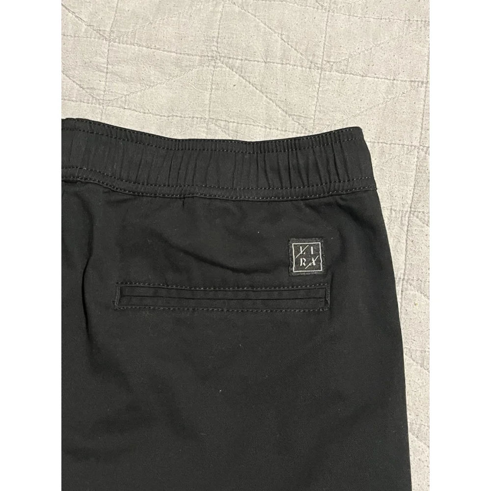 CRTV SCTY Shorts Mens M 30 Black Chino Elastic Waist
